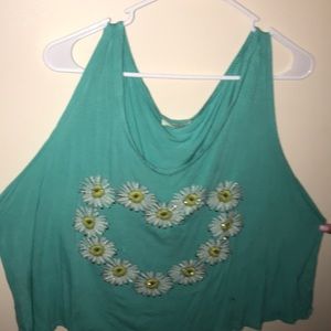 Floral Heart Crop Top